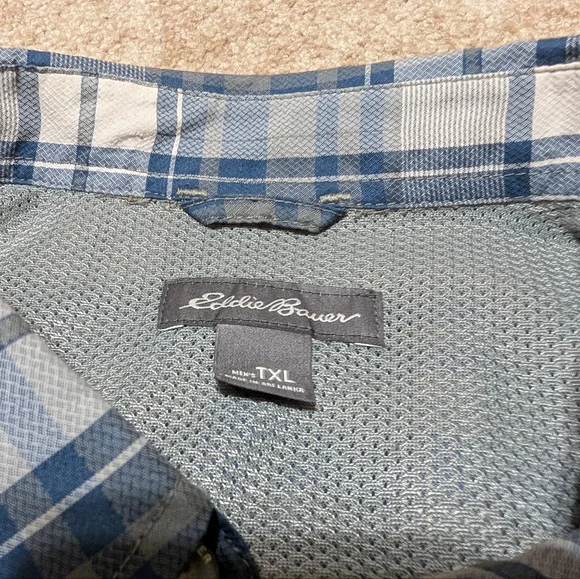 Men's Eddie Bauer Fishing Shirt XLT / TXL /Tall XL - Picture 2 of 5